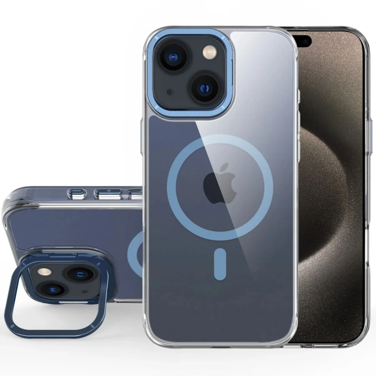 Чохол TPU Space Case Apex with MagSafe для Apple iPhone 13/14/15 (6.1") Navy Blue