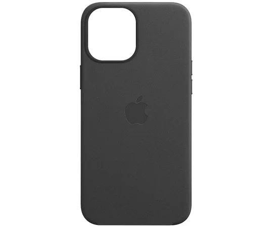 Кожаный чехол Leather Case (AA Plus) with MagSafe для Apple iPhone 13 (6.1") Black
