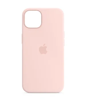 Чохол Silicone case (AAA) full with Magsafe and Animation для Apple iPhone 13 (6.1") Рожевий / Chalk Pink