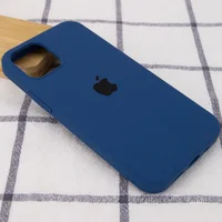 Чехол Silicone Case Full Protective (AA) для Apple iPhone 13 (6.1") Синий / Navy Blue
