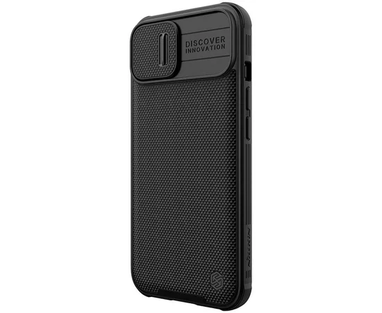 TPU+PC чехол Nillkin Textured Pro Magnetic для Apple iPhone 13 (6.1") Черный