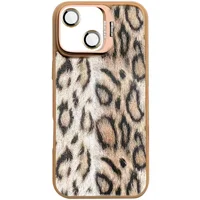 Чехол TPU+PC Wild Leopard with MagSafe and Lens для Apple iPhone 13 / 14 (6.1") Brown