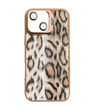 Чехол TPU+PC Wild Leopard with MagSafe and Lens для Apple iPhone 13 / 14 (6.1") Brown
