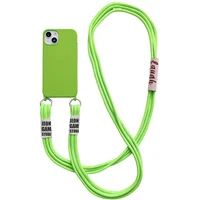 Чехол TPU two straps California для Apple iPhone 13 (6.1") Салатовый