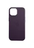 Кожаный чехол Leather Case (AAA) with MagSafe and Animation для Apple iPhone 13 (6.1") Dark Purple