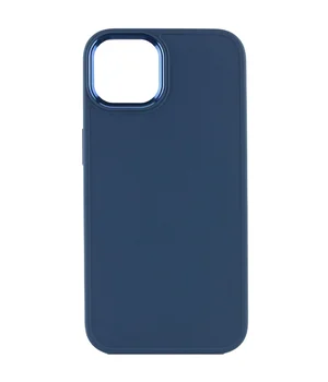 TPU чехол Bonbon Metal Style для Apple iPhone 13 (6.1") Синий / Cosmos blue