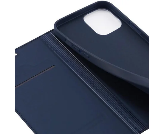 Чехол-книжка Dux Ducis с карманом для визиток для Apple iPhone 13 (6.1") Синий