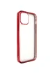 Прозрачный силиконовый чехол глянцевая окантовка Full Camera для Apple iPhone 13 (6.1") Красный