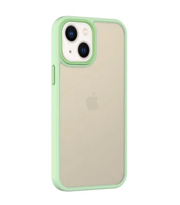 TPU+PC чохол Metal Buttons для Apple iPhone 13 (6.1") Салатовий