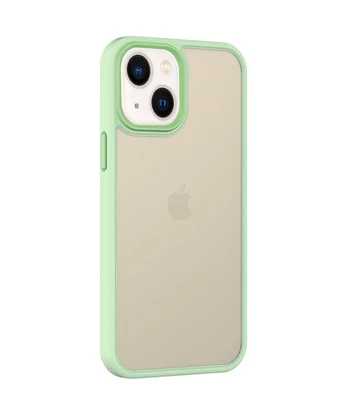 TPU+PC чохол Metal Buttons для Apple iPhone 13 (6.1") Салатовий
