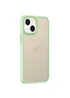 TPU+PC чехол Metal Buttons для Apple iPhone 13 (6.1") Салатовый