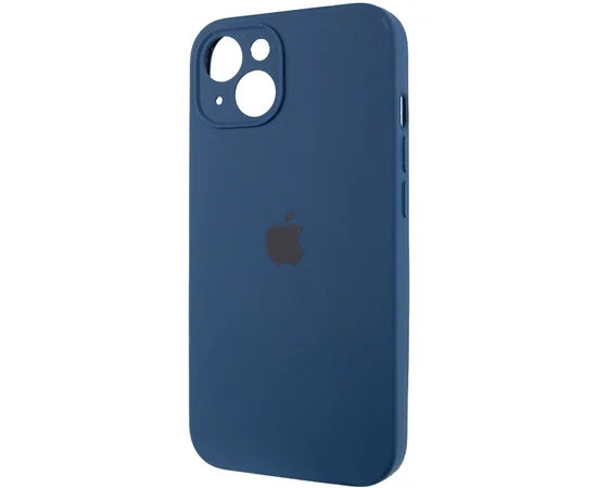 Чехол Silicone Case Full Camera Protective (AA) для Apple iPhone 13 (6.1") Синий / Abyss Blue