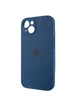 Чехол Silicone Case Full Camera Protective (AA) для Apple iPhone 13 (6.1") Синий / Abyss Blue