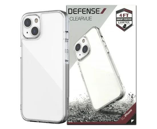 Чехол Defense ClearVue Series (TPU+PC) для Apple iPhone 13 (6.1") Прозрачный