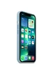 Чехол Silicone case (AAA) full with Magsafe для Apple iPhone 13 (6.1") Синий / Blue Fog