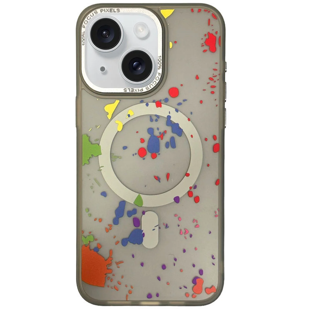 Чехол TPU+PC Flush with MagSafe для Apple iPhone 13 (6.1") Titanium grey