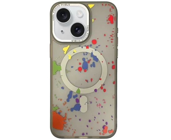 Чехол TPU+PC Flush with MagSafe для Apple iPhone 13 (6.1") Titanium grey