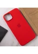 Чехол Silicone case (AAA) full with Magsafe для Apple iPhone 13 (6.1") Красный / Red