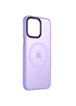TPU+PC чехол Metal Buttons with MagSafe Colorful для Apple iPhone 13 (6.1") Сиреневый