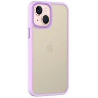 TPU+PC чехол Metal Buttons для Apple iPhone 13 (6.1") Сиреневый