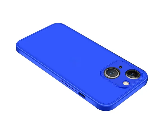 Пластиковая накладка GKK LikGus 360 градусов (opp) для Apple iPhone 13 (6.1") Синий