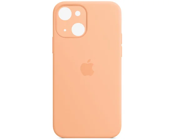Чехол Silicone Case Full Camera Protective (AA) для Apple iPhone 13 (6.1") Оранжевый / Cantaloupe