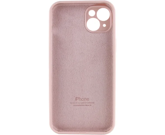 Чехол Silicone Case Full Camera Protective (AA) для Apple iPhone 13 (6.1") Розовый / Pink Sand / PVH