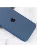 TPU+Glass чехол Matte Candy Full camera для Apple iPhone 13 (6.1") Синий