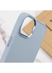TPU чехол Bonbon Metal Style для Apple iPhone 13 (6.1") Голубой / Mist blue