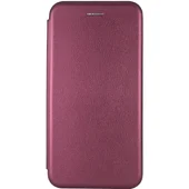 Кожаный чехол-книжка Classy для Apple iPhone 13 (6.1") Бордовый