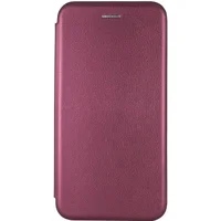 Кожаный чехол-книжка Classy для Apple iPhone 13 (6.1") Бордовый