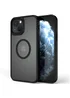 TPU+PC чохол Metal Buttons with MagSafe для Apple iPhone 13 (6.1") Чорний