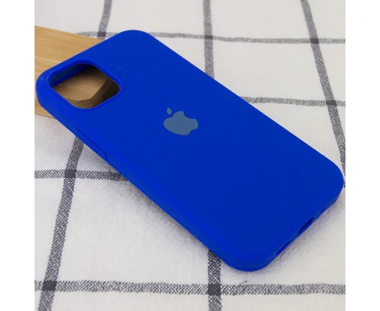 Чехол Silicone Case Full Protective (AA) для Apple iPhone 13 (6.1") Синий / Shiny blue