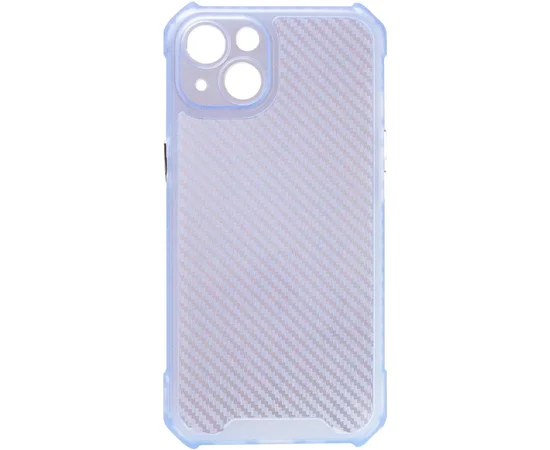Чехол TPU Ease Carbon color series для Apple iPhone 13 (6.1") Синий / Прозрачный