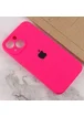 Чехол Silicone Case Full Camera Protective (AA) для Apple iPhone 13 (6.1") Розовый / Barbie pink