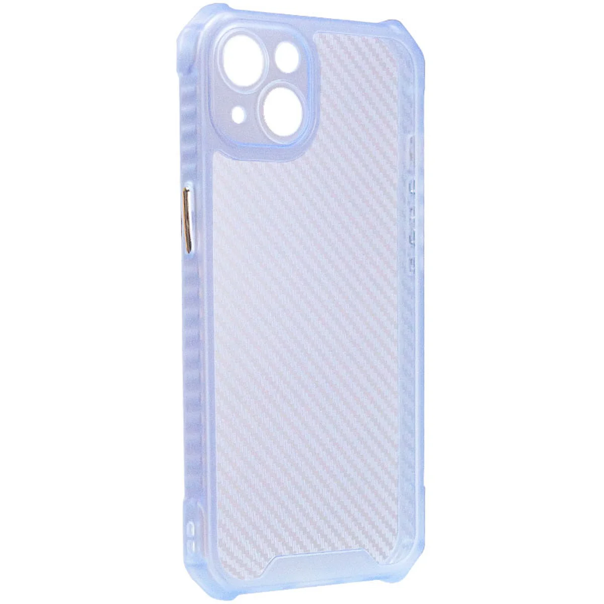 Чехол TPU Ease Carbon color series для Apple iPhone 13 (6.1") Синий / Прозрачный