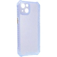 Чехол TPU Ease Carbon color series для Apple iPhone 13 (6.1") Синий / Прозрачный