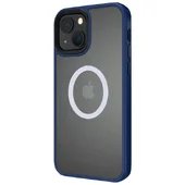 TPU+PC чехол Metal Buttons with MagSafe для Apple iPhone 13 (6.1") Синий