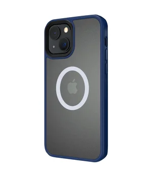 TPU+PC чохол Metal Buttons with MagSafe для Apple iPhone 13 (6.1") Синій