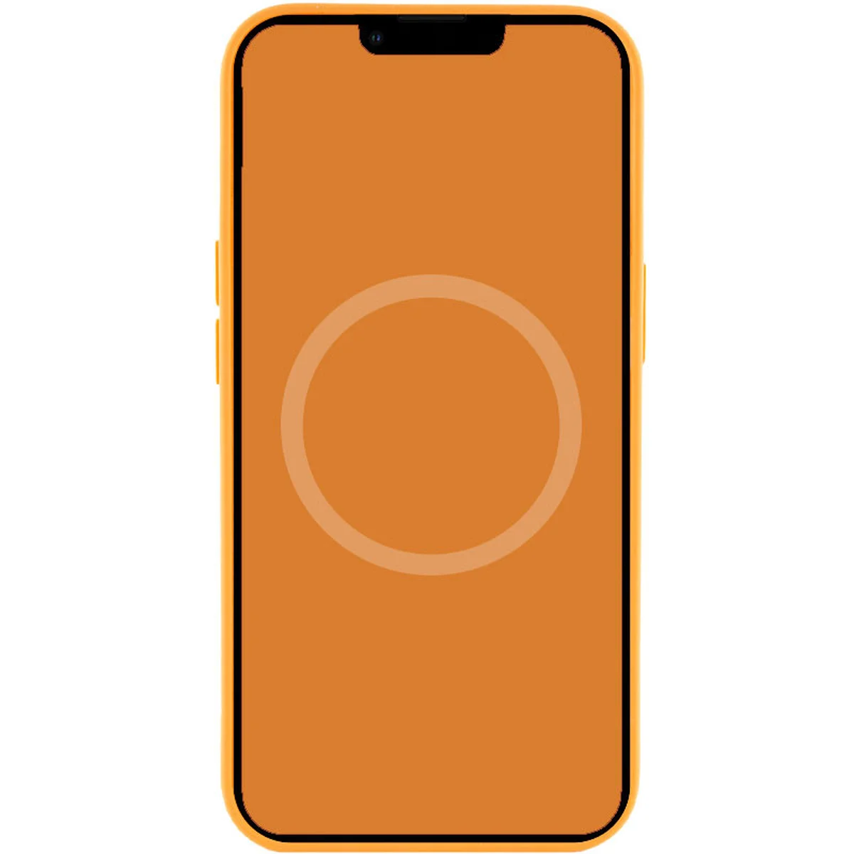 Чехол Silicone case (AAA) full with Magsafe and Animation для Apple iPhone 13 (6.1") Оранжевый / Marigold