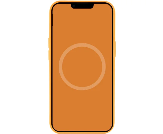 Чехол Silicone case (AAA) full with Magsafe and Animation для Apple iPhone 13 (6.1") Оранжевый / Marigold