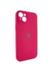 Чехол Silicone Case Full Camera Protective (AA) для Apple iPhone 13 (6.1") Красный / Rose Red