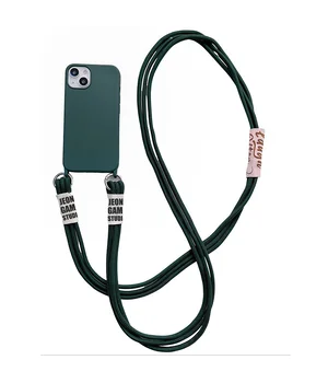 Чехол TPU two straps California для Apple iPhone 13 (6.1") Зеленый / Forest green