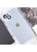 Чехол TPU+Glass Sapphire Midnight для Apple iPhone 13 (6.1") Голубой / Blue