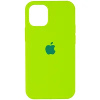 Чехол Silicone Case Full Protective (AA) для Apple iPhone 13 (6.1") Салатовый / Neon Green