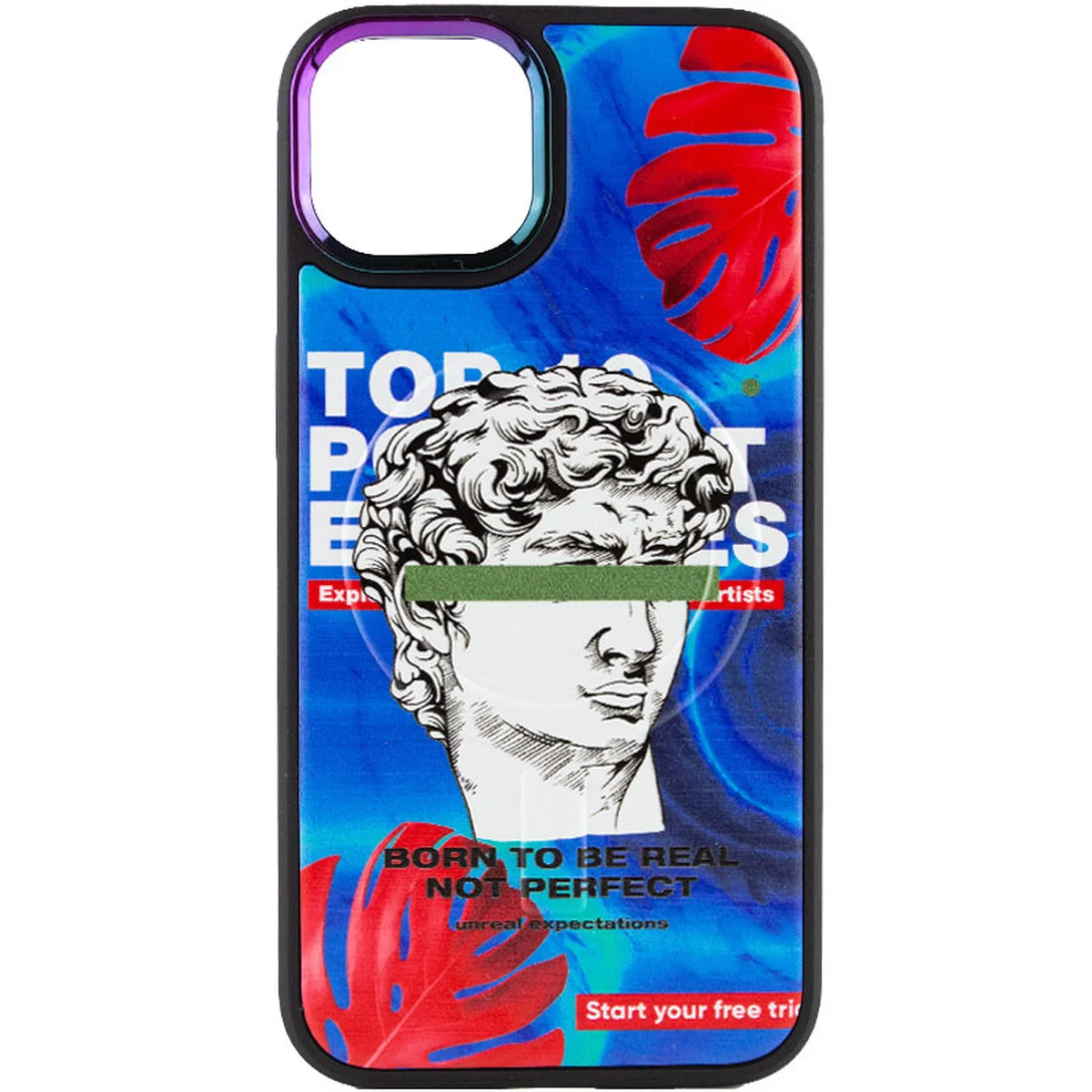 TPU+PC чохол Funny pictures with MagSafe для Apple iPhone 13 (6.1") David