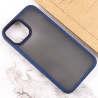 TPU+PC чехол Metal Buttons для Apple iPhone 13 (6.1") Синий
