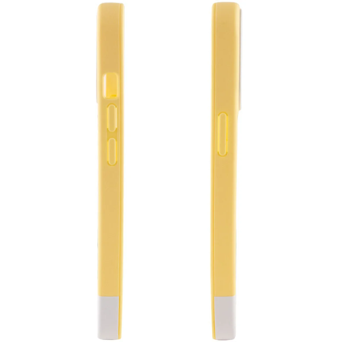 Чехол TPU+PC Bichromatic для Apple iPhone 13 (6.1") Creamy-yellow / White
