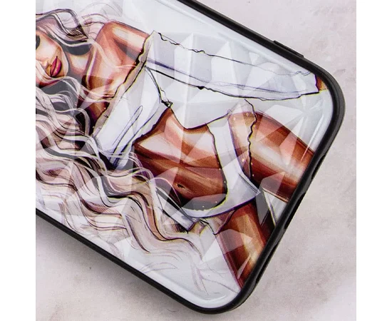 TPU+PC чехол Prisma Ladies для Apple iPhone 13 (6.1") White