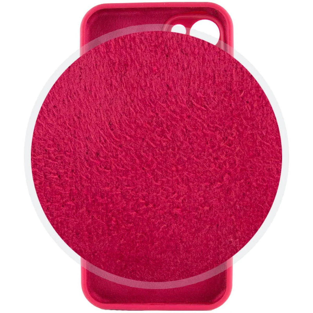 Чехол Silicone Case Full Camera Protective (AA) для Apple iPhone 13 (6.1") Красный / Rose Red